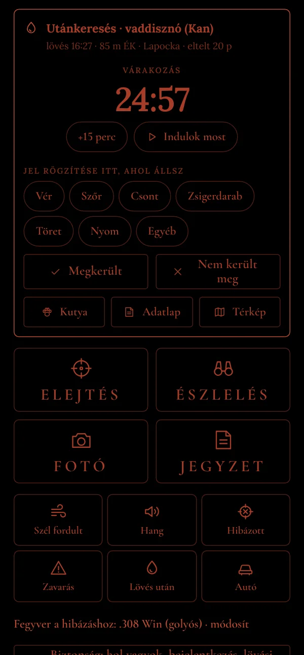 A Les mód a nyitott utánkeresés várakozási időzítőjével